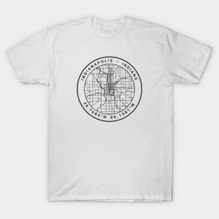 Indianapolis Map T-Shirt